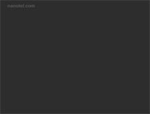 Tablet Screenshot of nanotel.com